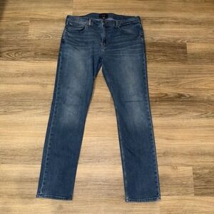 PAIGE Federal Jeans Mens 36x32 Blue Slim Straight Stretch Denim Medium Wash